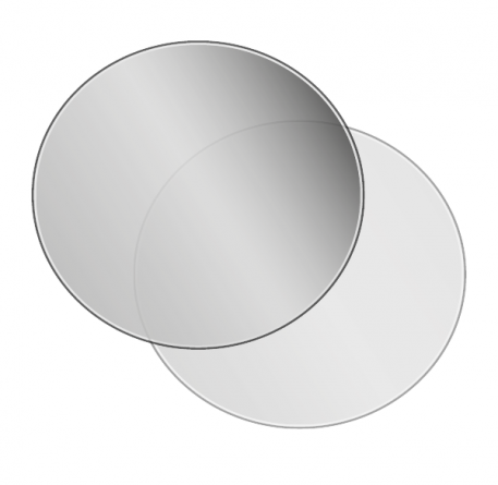 Clear Glass Circular Hearth