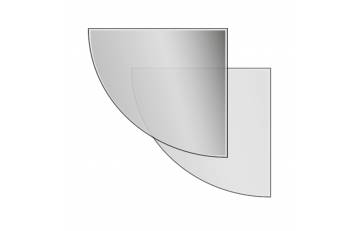 Clear Glass Quadrant Hearth