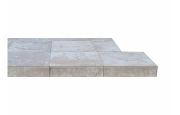 Iced Grey Tiled Hearth