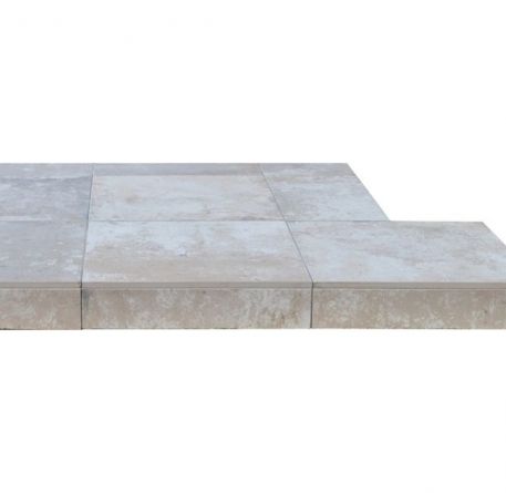 Light Grey Slate Tiled Hearth