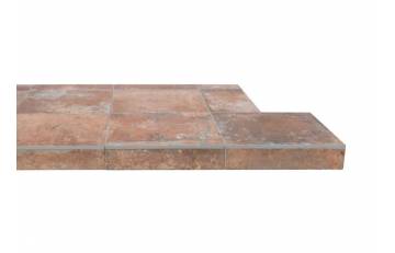 Highland Red Tiled Hearth