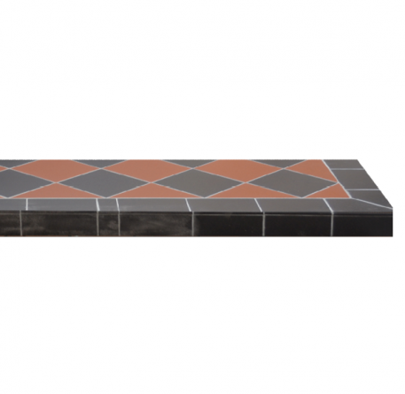 Diamond Quarry Black/Red Hearth