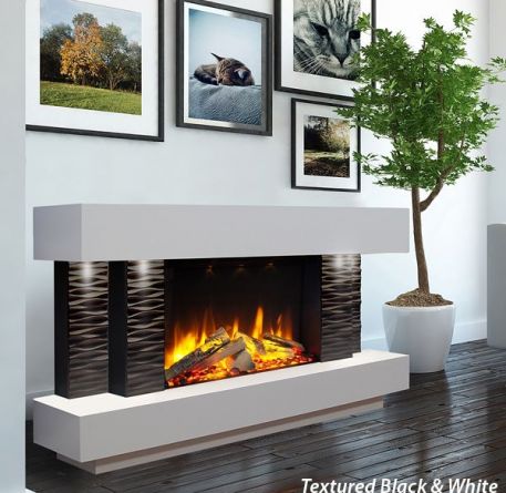 Ultiflame VR Toronto S-600 Illumia - Textured Black and White