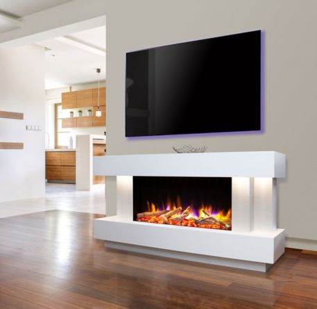 Ultiflame VR Toronto 800 Illuima Smooth White
